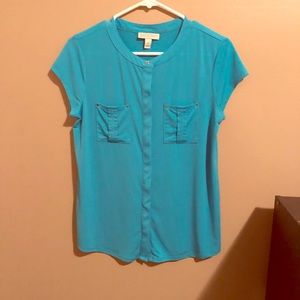 Blue button down size S